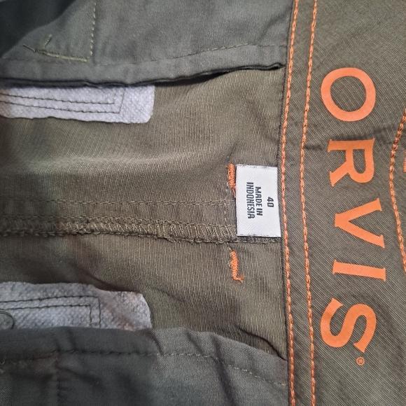 ORVIS Army Green Khahi Shorts - Picture 6 of 6